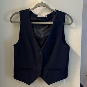 Abercrombie & Fitch Navy Vest